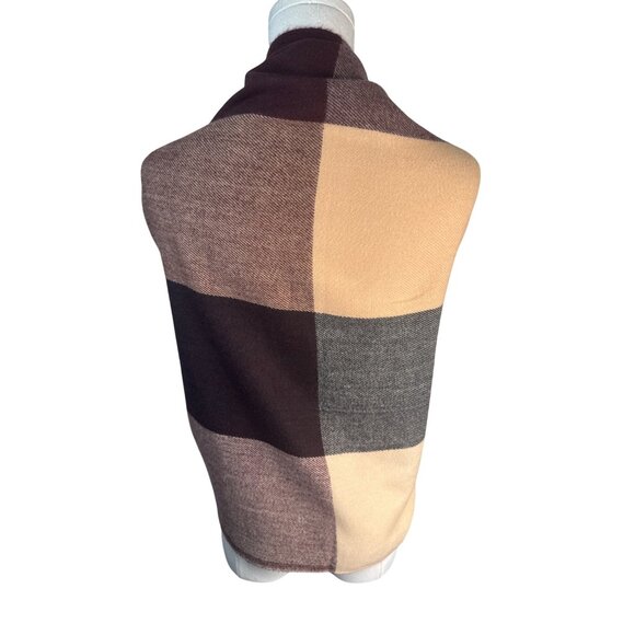 2/$30 Large Plaid Shawl Scarf With Tassels Soft & Warm Design For Women - Picture 6 of 9